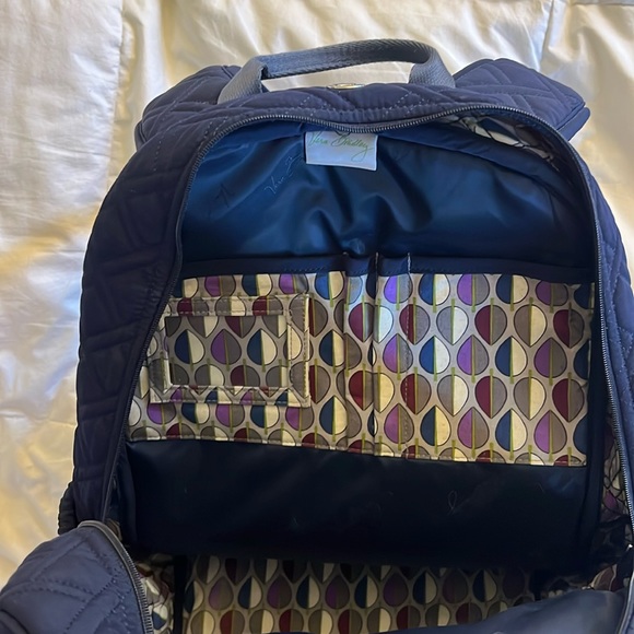 Vera Bradley Navy Backpack - Picture 4 of 5